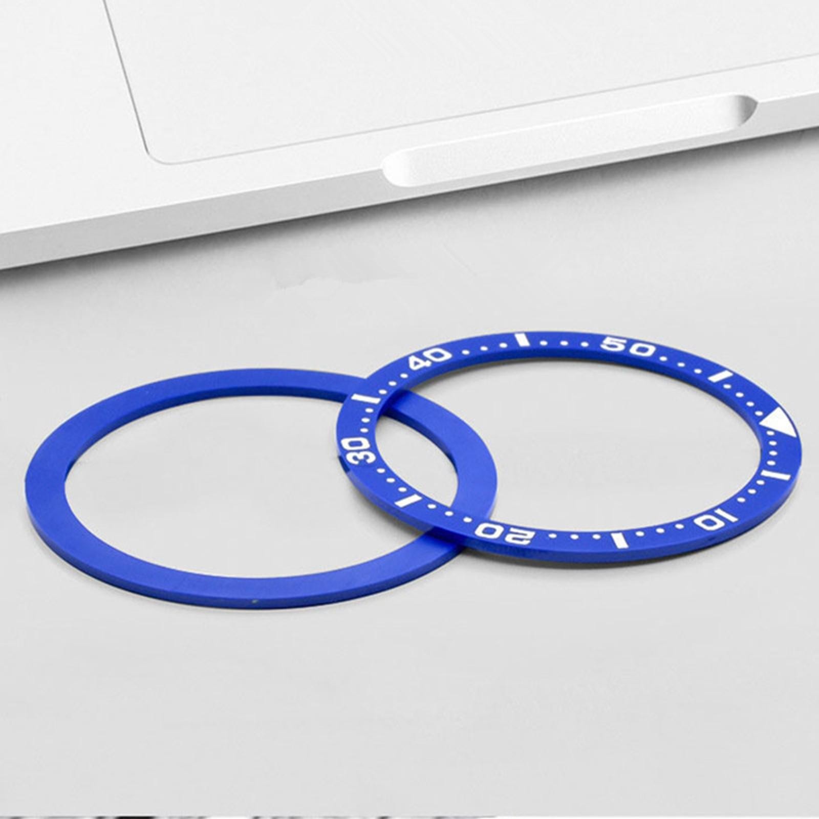 38mm Flat Ceramic Watch Bezel Insert Spare Parts For SKX009 SKX007 SKX011 Series