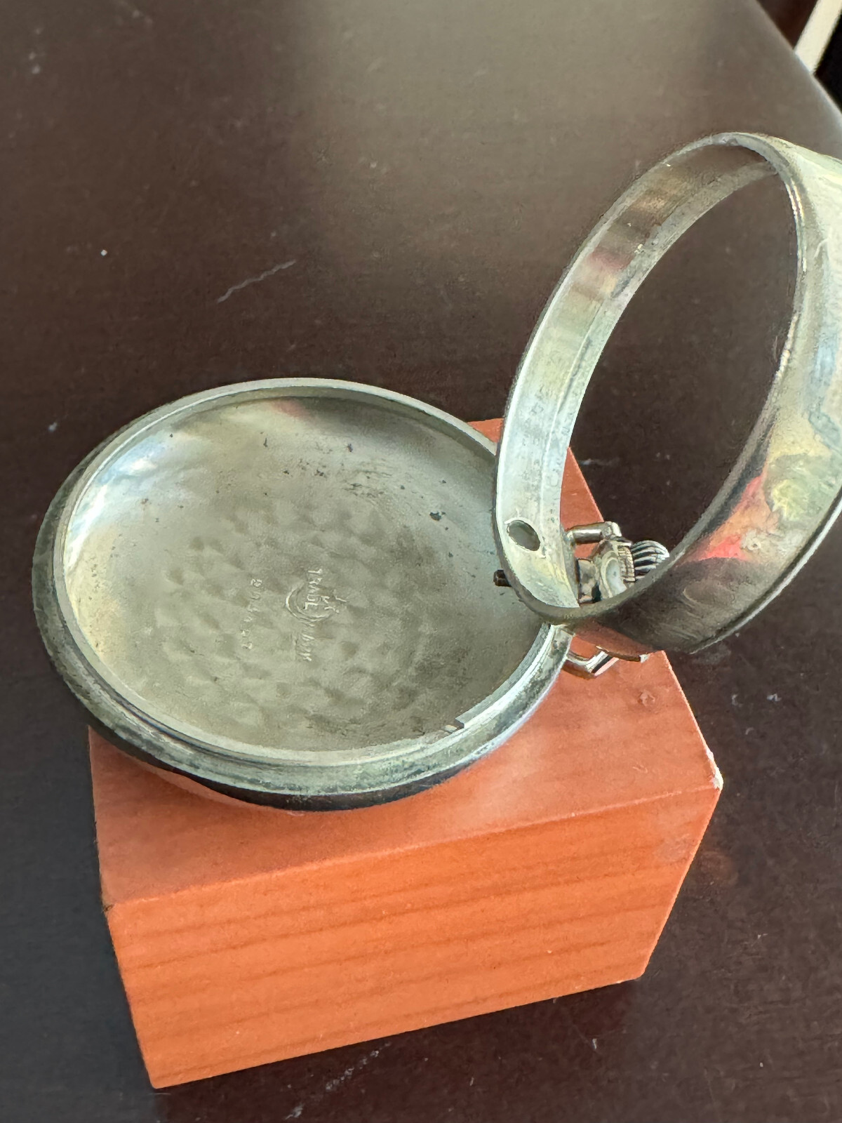 VINTAGE 18 SIZE CRESCENT POCKET WATCH CASE PENDANT & LEVER SET SWING OUT