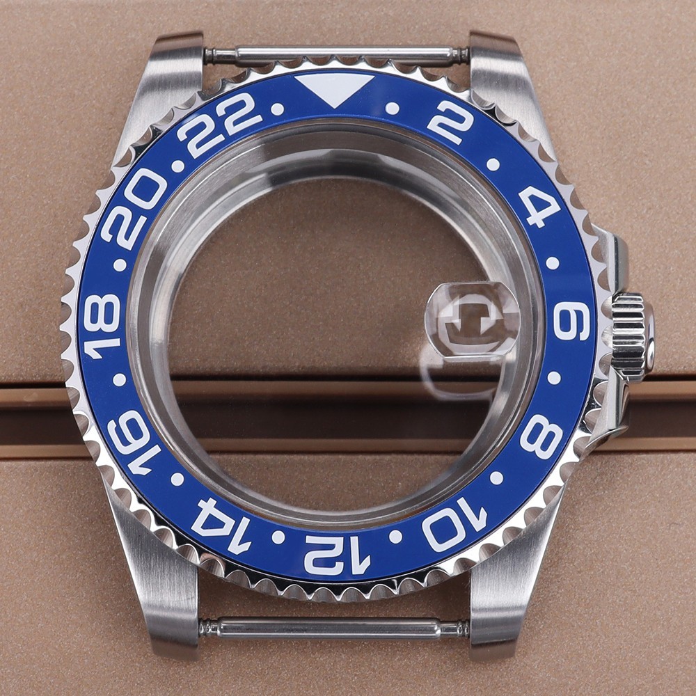 FEIYASHI 40mm Brushed Steel NH35 Watch Case Sapphire For Seiko NH35 Miyota 8215