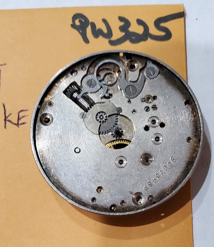 ELGIN 12/S 15J POCKET WATCH MOVEMENT PW325