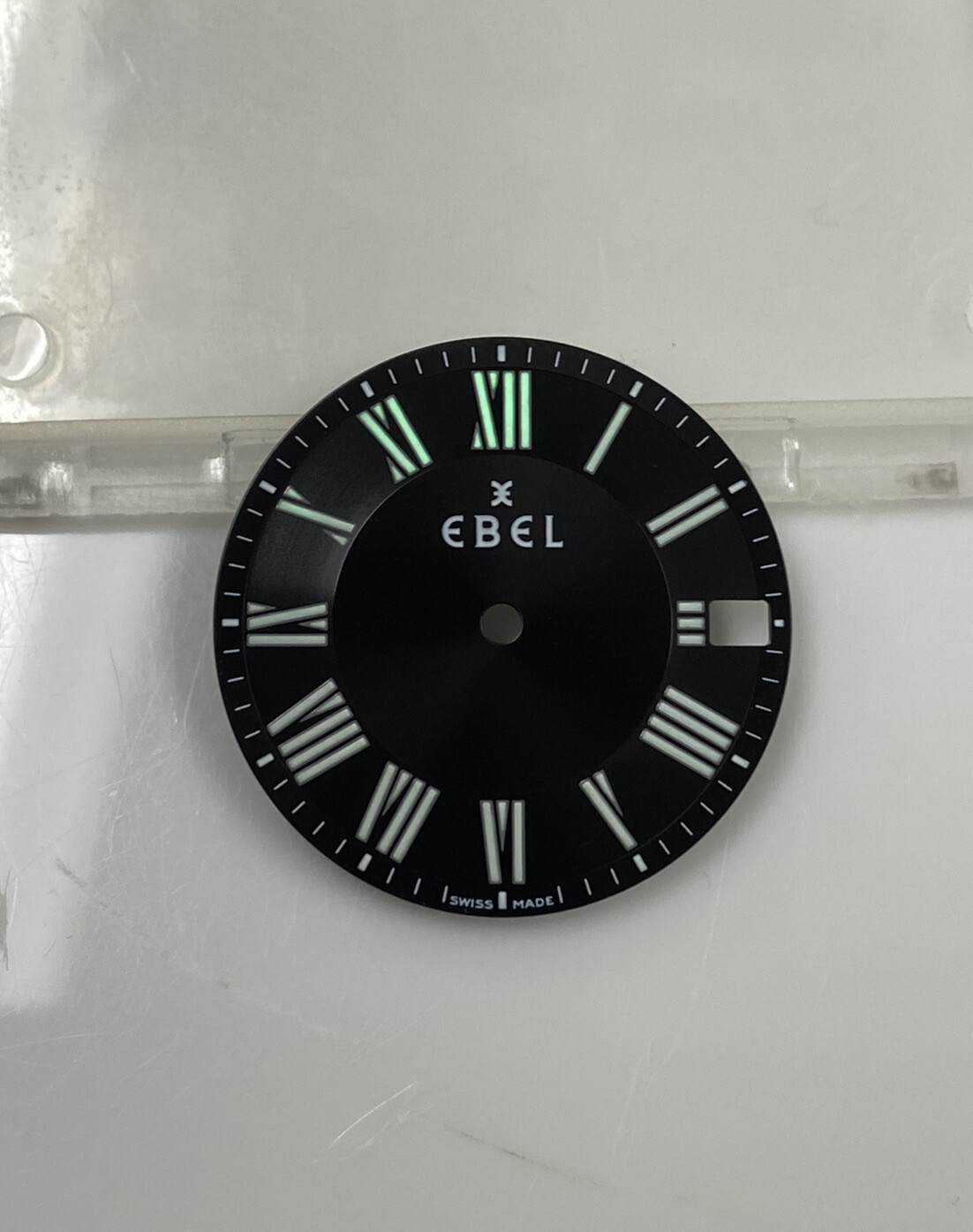 Original Ebel 36mm Sportwave 6187631 Quartz Watch Black Roman Numeral Lume Dial