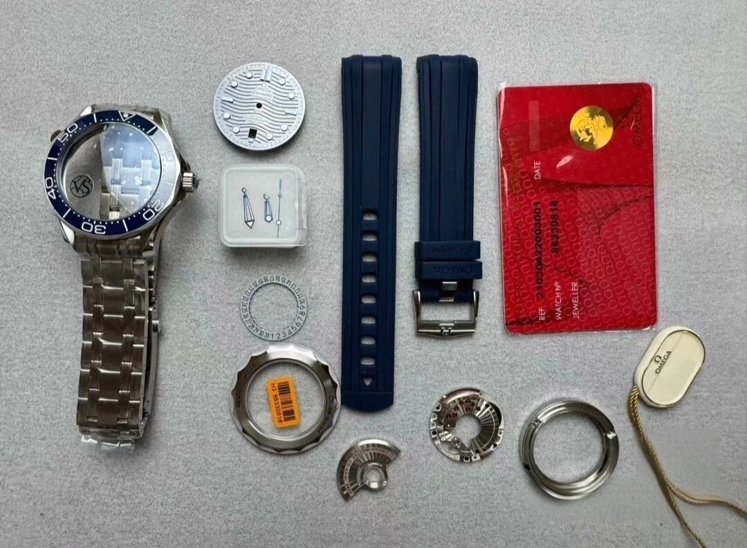 DIY SET for 2824 VSF Watch case + dial + hands + Stainless Steel Strap 42MM