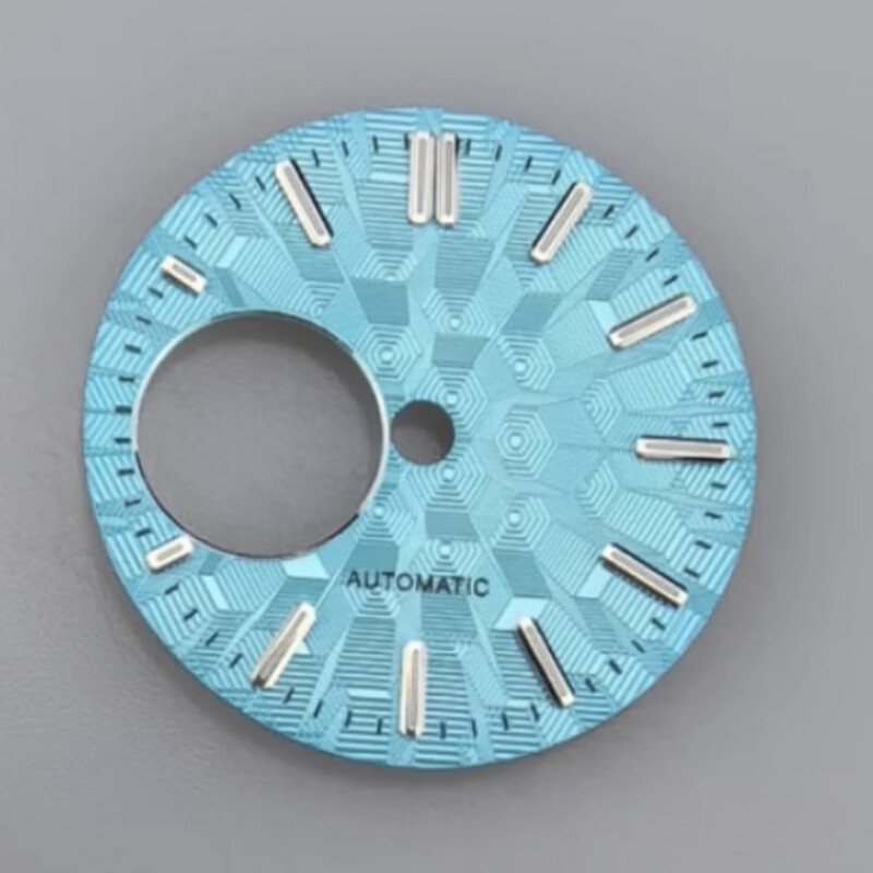 NH38 Dial 28.5mm Skeletonized Dial NH34 Dial Green LumeFits NH34/NH38 Movement