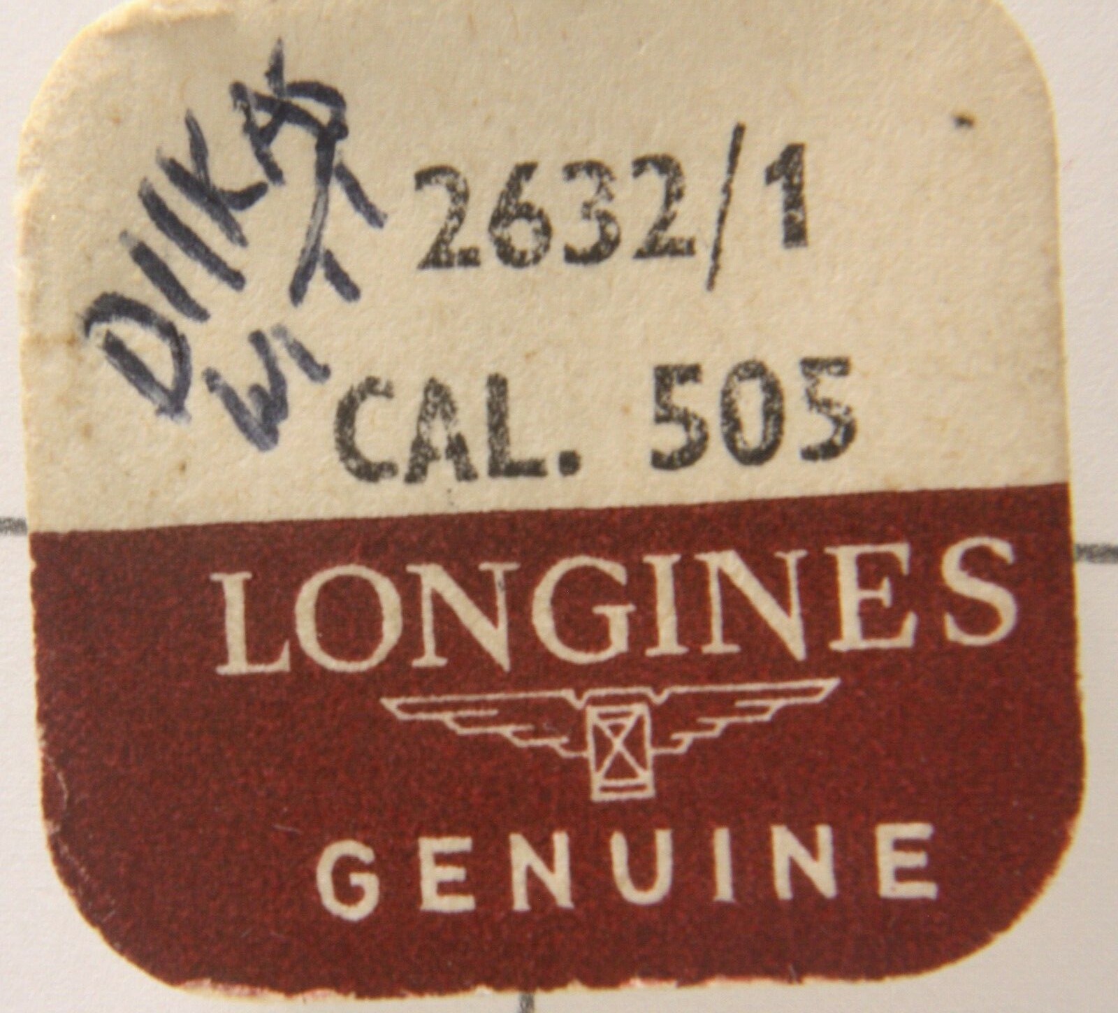 Longines 505 series pt # 2632/1 DATE ADVANCE FINGER WITT D11KAS