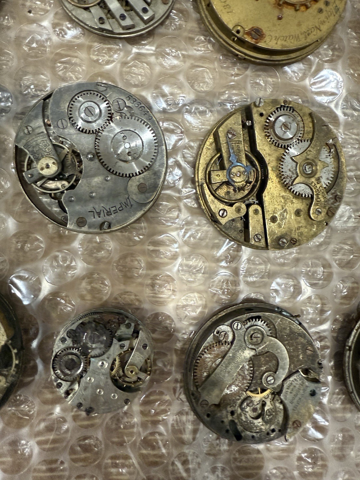 Vintage Lot Of 30 Pocket watch Movements Illinois NY Standard New Era Gallet