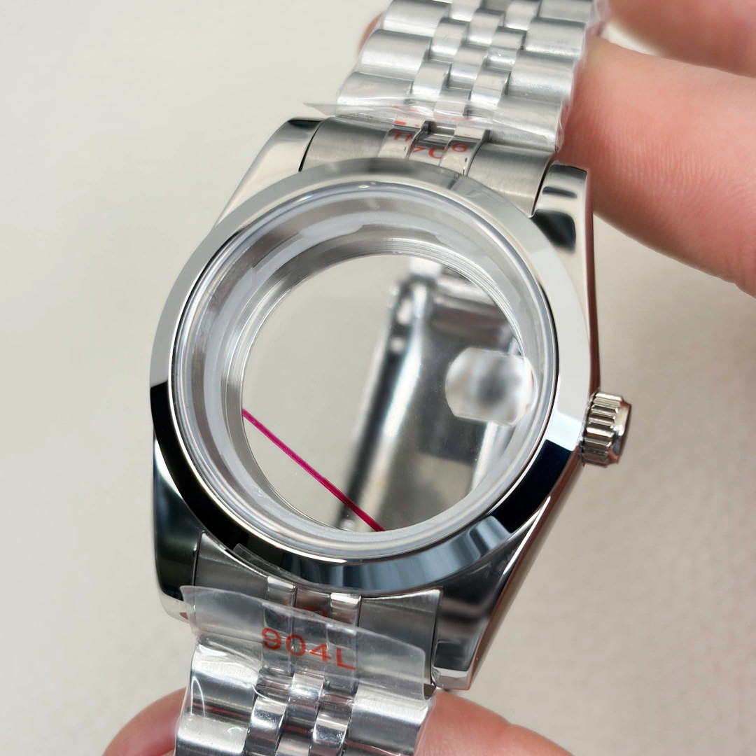 36mm stainless steel Smooth Watch Case Mod For ETA 2824 PT5000 Movement 28.5mm