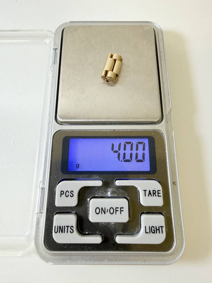 Rolex K18 750 Watch Link Set 3 Pieces 4g 13.1mm Used