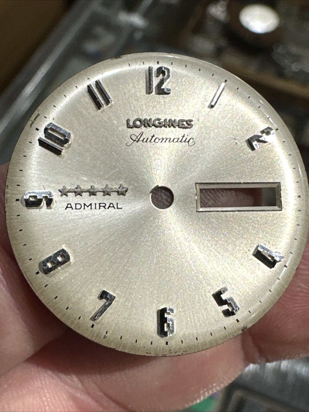 Longines Admiral Dial – Parts 5 star 9 o’clock mark