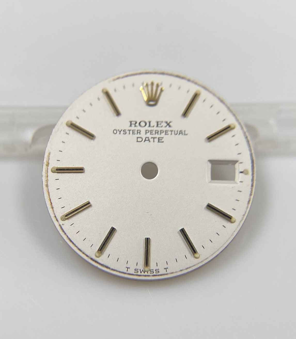 Genuine Rolex 26mm Oyster Perpetual Date 6917 Cal. 2030 2035 White/Gold Dial