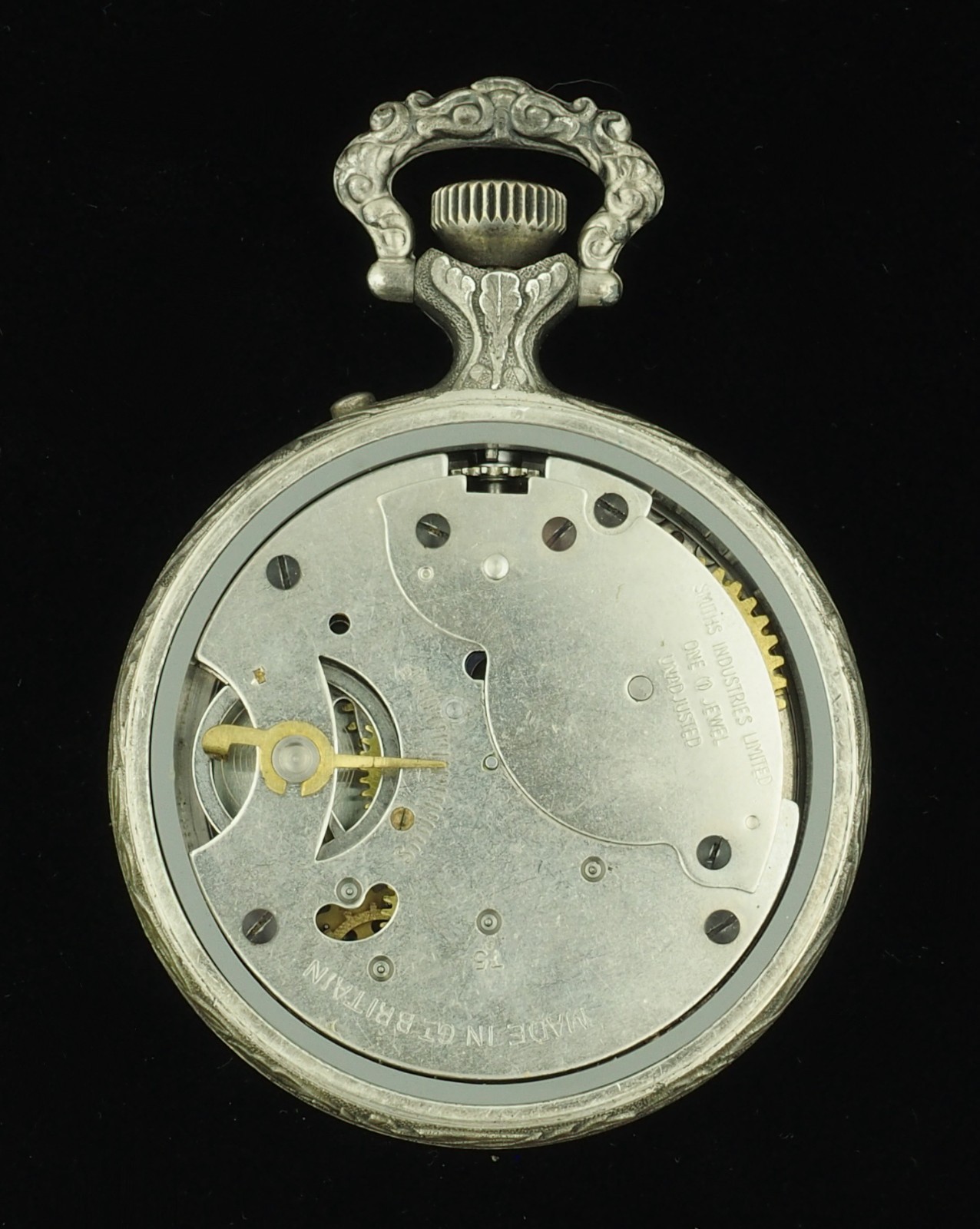 Large 55mm Sears Bicentennial Smiths Pocket Watch Eagle Liberty Bell for Repair