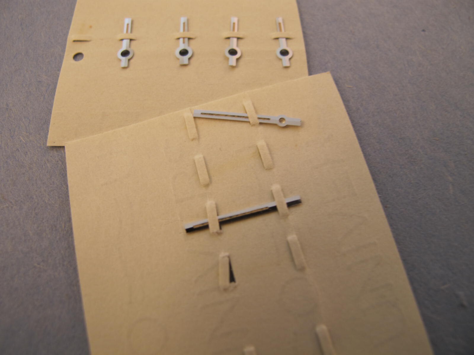 LECOULTRE NOS HAND SET MEMOVOX WHITE STICK WITH TRITIUM INSERT 6.5/11MM #64