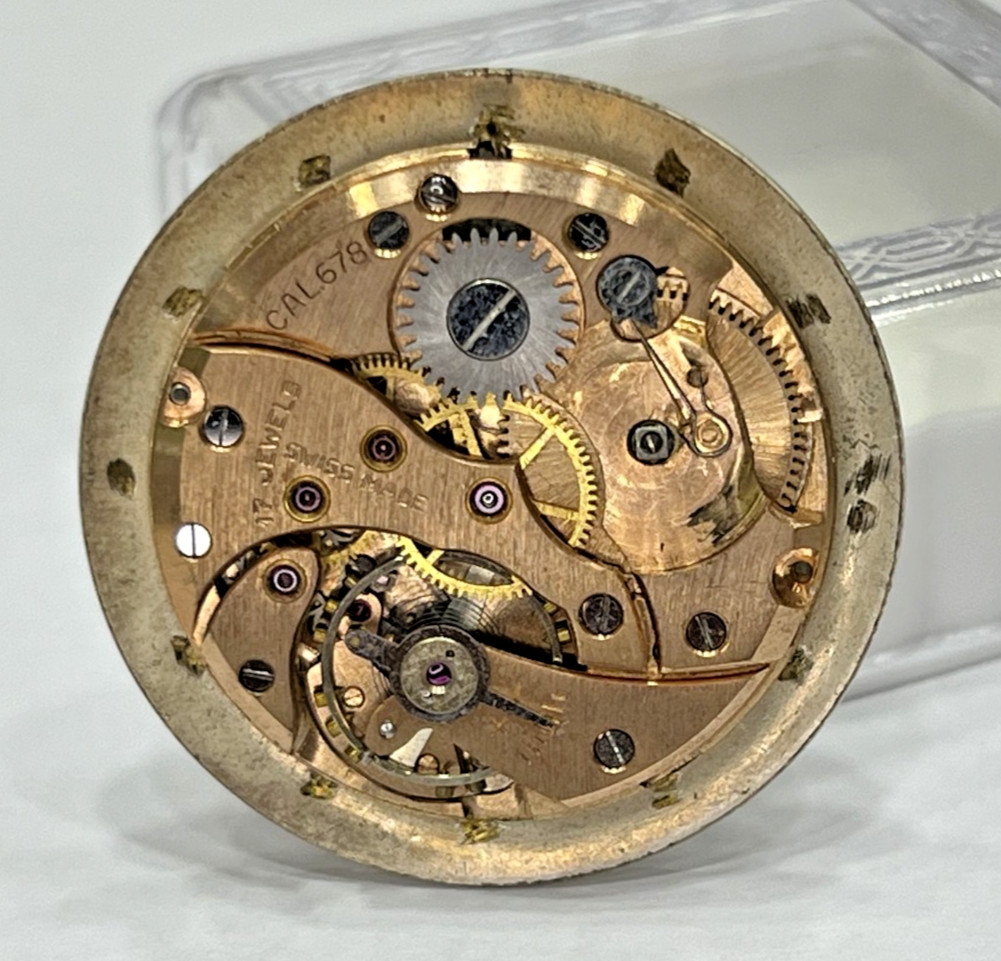 Manual Cal.678 Movement & Dial Perseo Swiss Made Selling For Parts