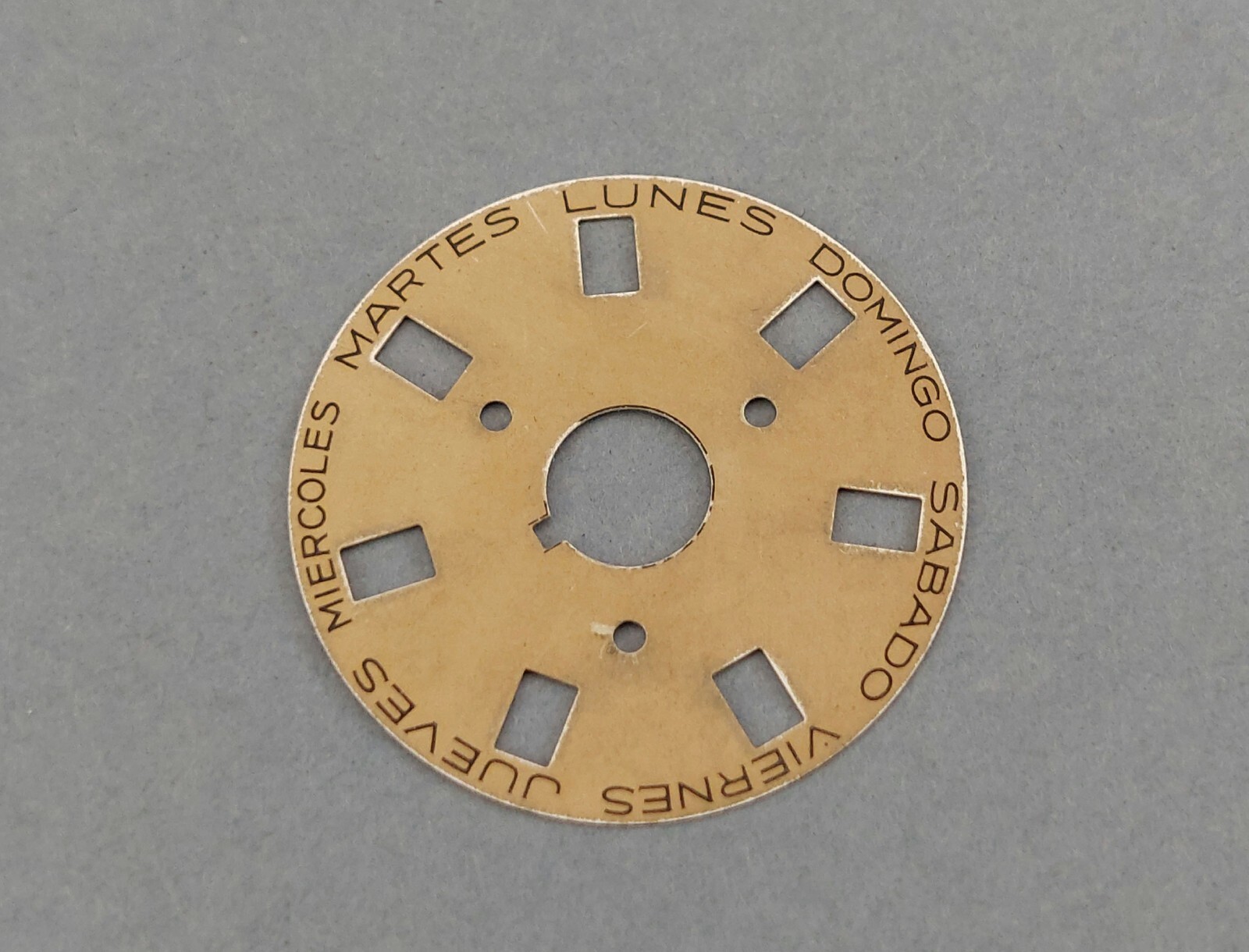 ROLEX 3055 Calendar Day DISC for Day-Date Models Ref. 18038. Spanish