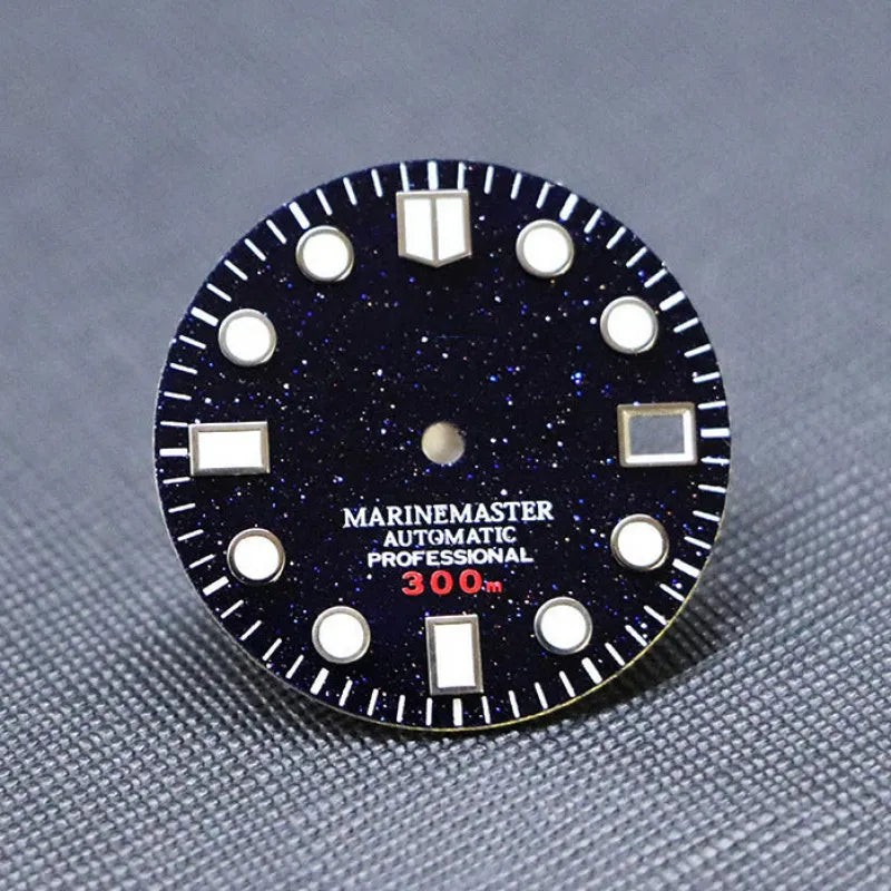 Marinemaster MM Index 28.5mm Dial Stone NH35 Nh36 Movement Blue Sands