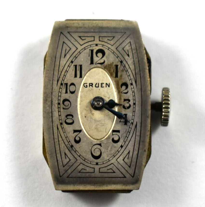 Vintage Gruen Manual Wind 15J 835 Incomplete Wrist Watch Movement lot.a5