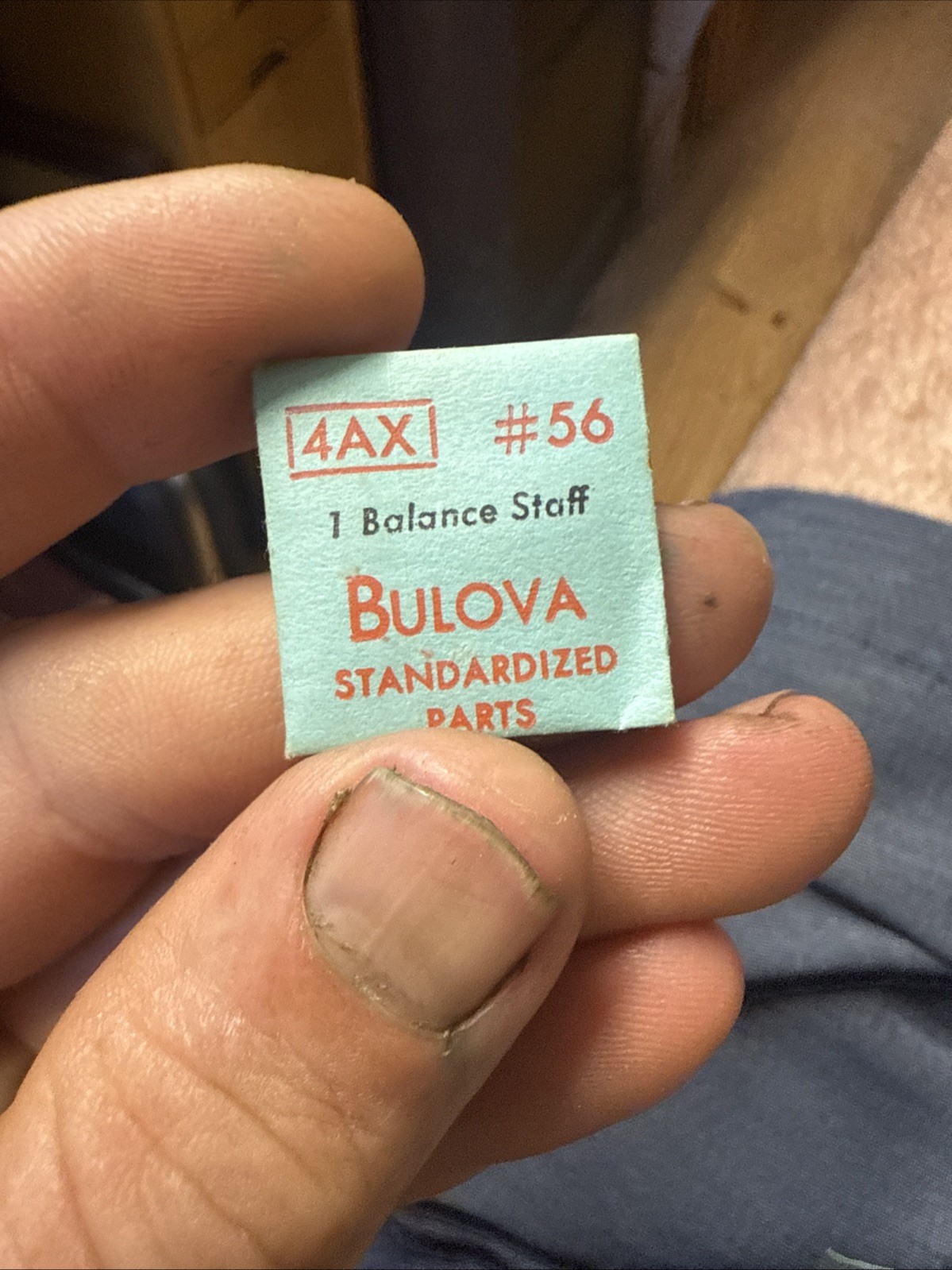 Bulova 4ax #56 Balance Staff – SEALED NOS