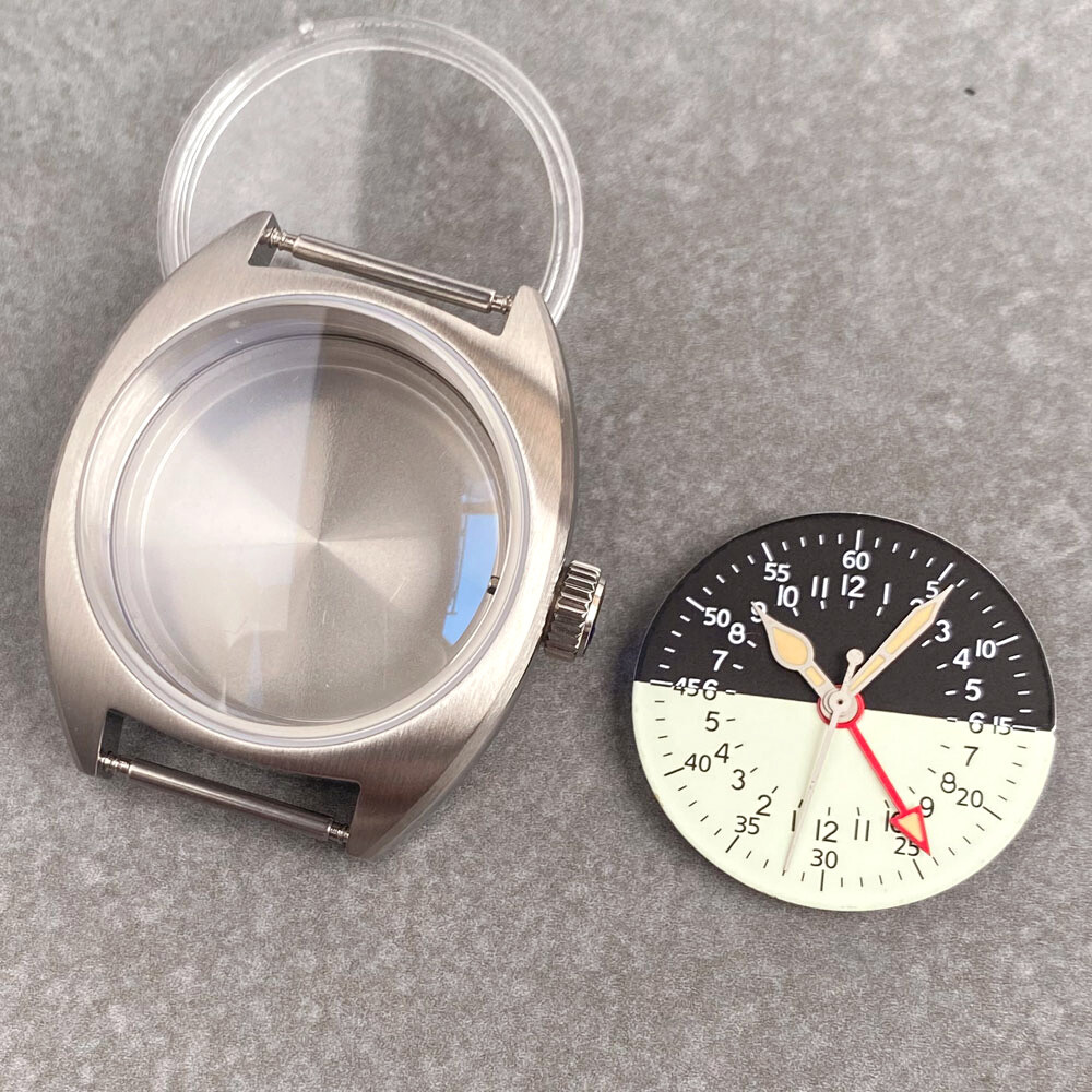 36mm Dive Automatic Watch Case 200M Waterproof AR Sapphire fit NH34 GMT Dial