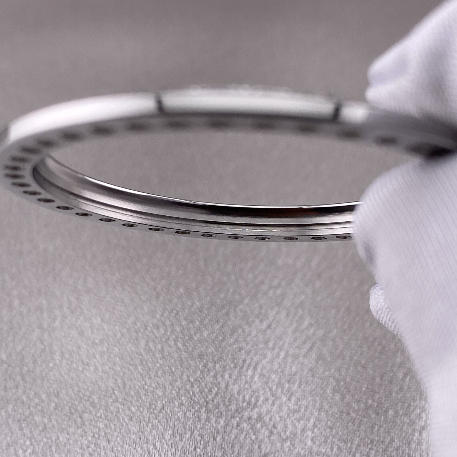 Custom diamond Stainless bezel 41mm Rolex Datejust 3.0 CTS.REF. 116300/116334
