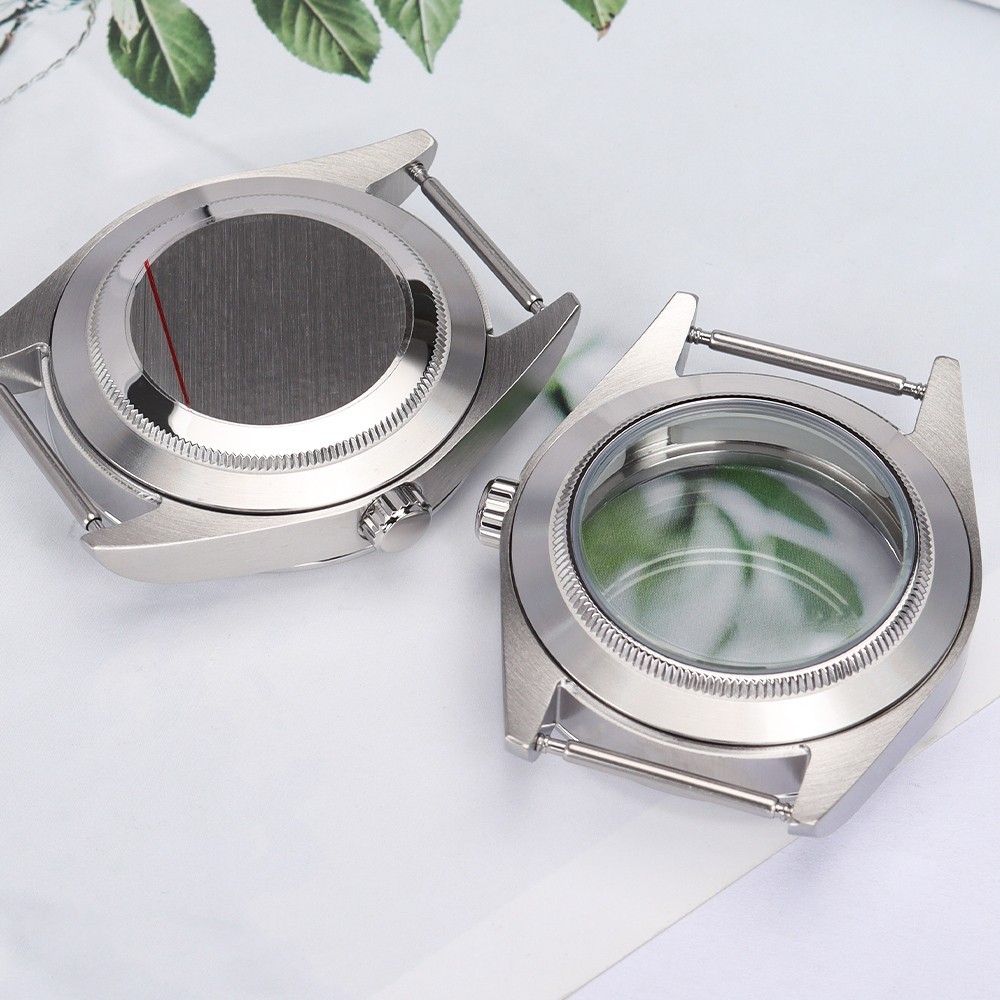 AR Layer Oyster Watch Cases 36mm/39mm Fluted Bezel Sapphire For Seiko NH35 NH36