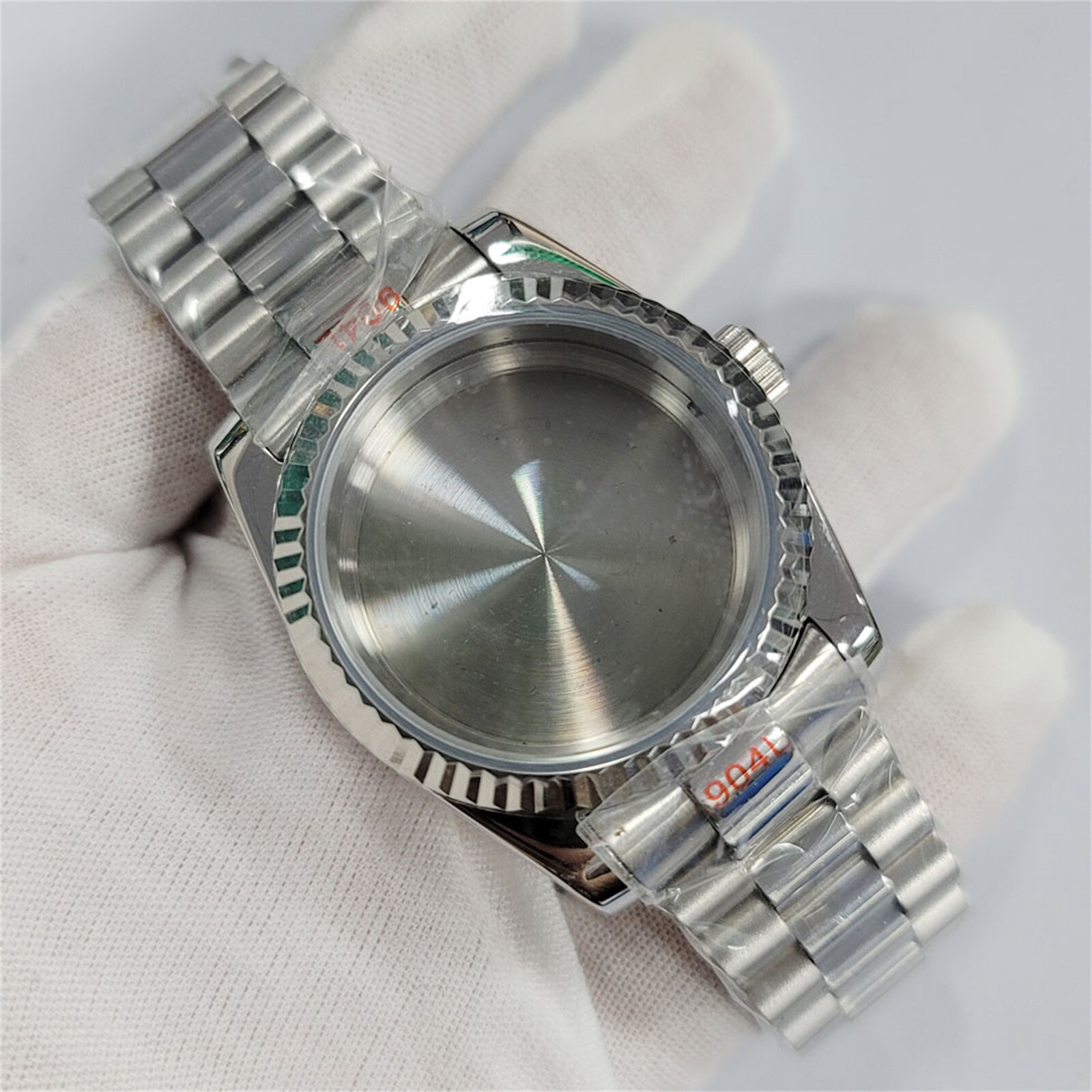 ​36/39MM Modified Steel Watch Case + Sapphire Glass Watchband for NH35/36/4R/7S