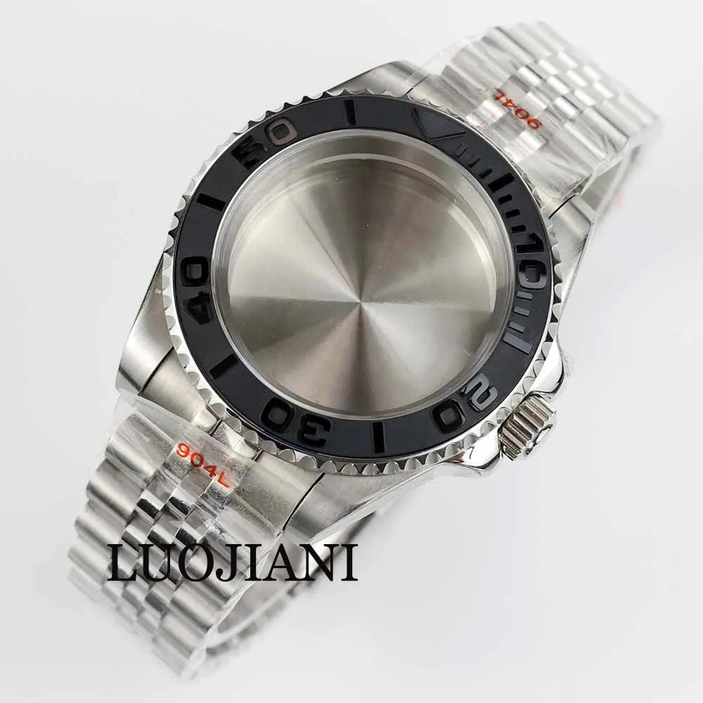 40mm NH35 Steel Case Ceramic Bezel Sapphire 28.5 Dial Jubilee Strap