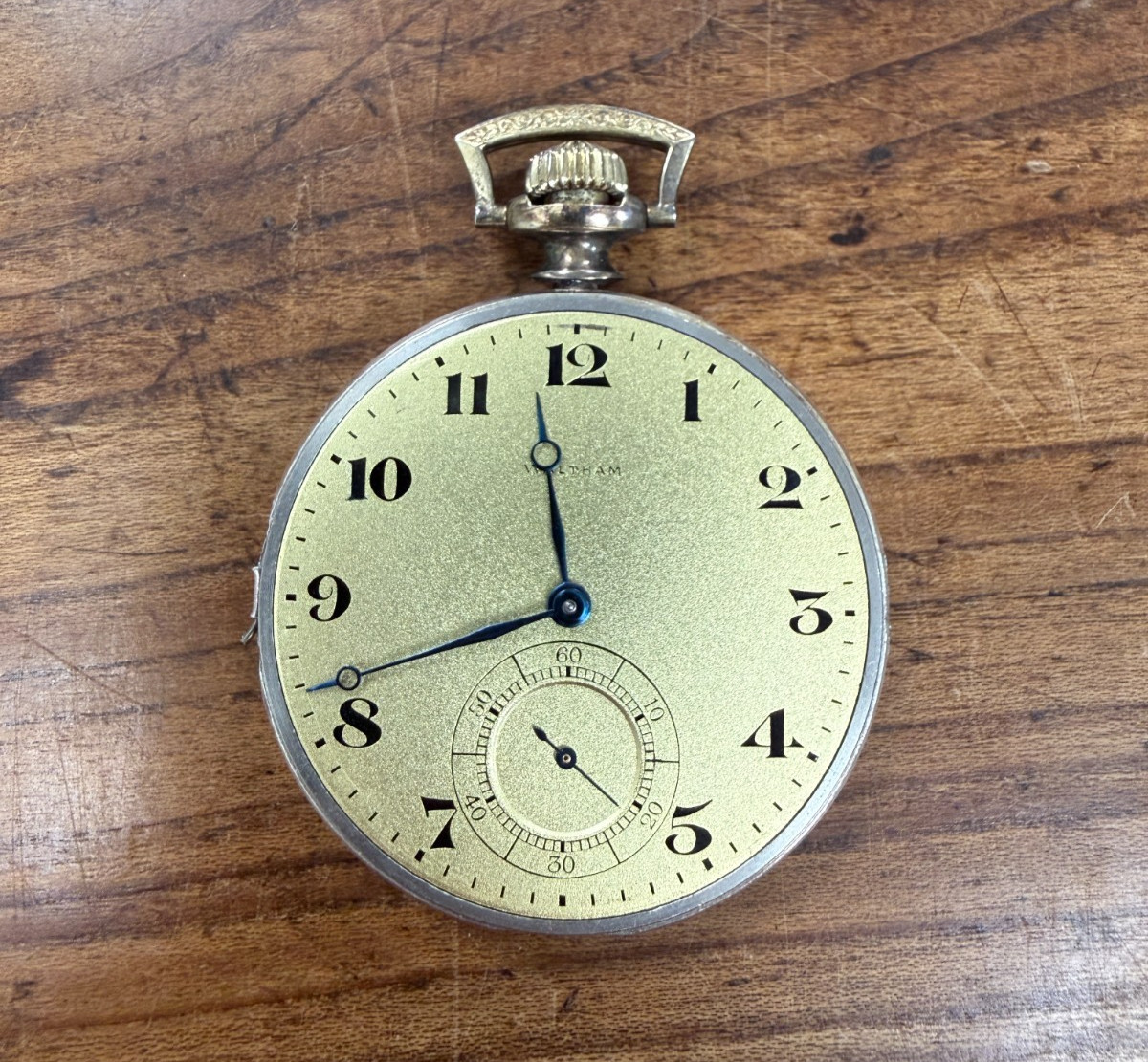 Antique 12s Waltham Grade 225 17 jewels Pocket Watch Movement For Parts