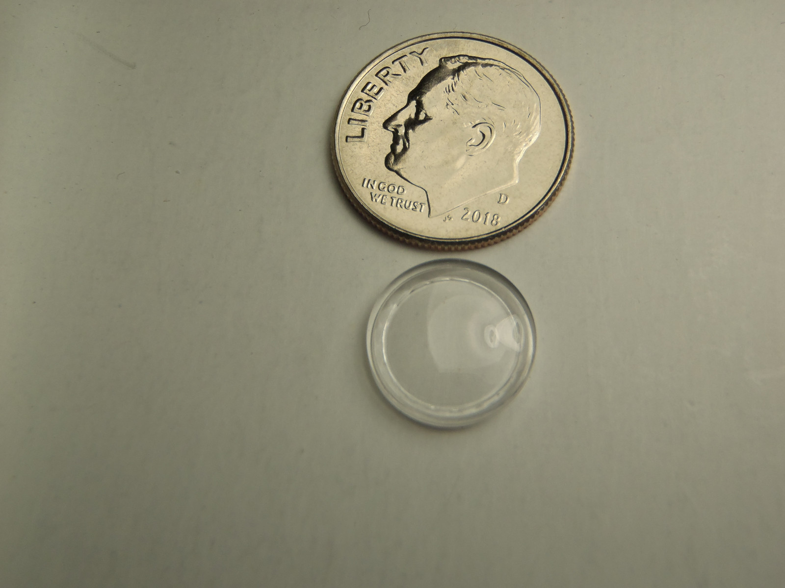 FWC HIGH ROUND Diamond Edge PLASTIC WATCH STEP CRYSTAL 11.5 MM NOS