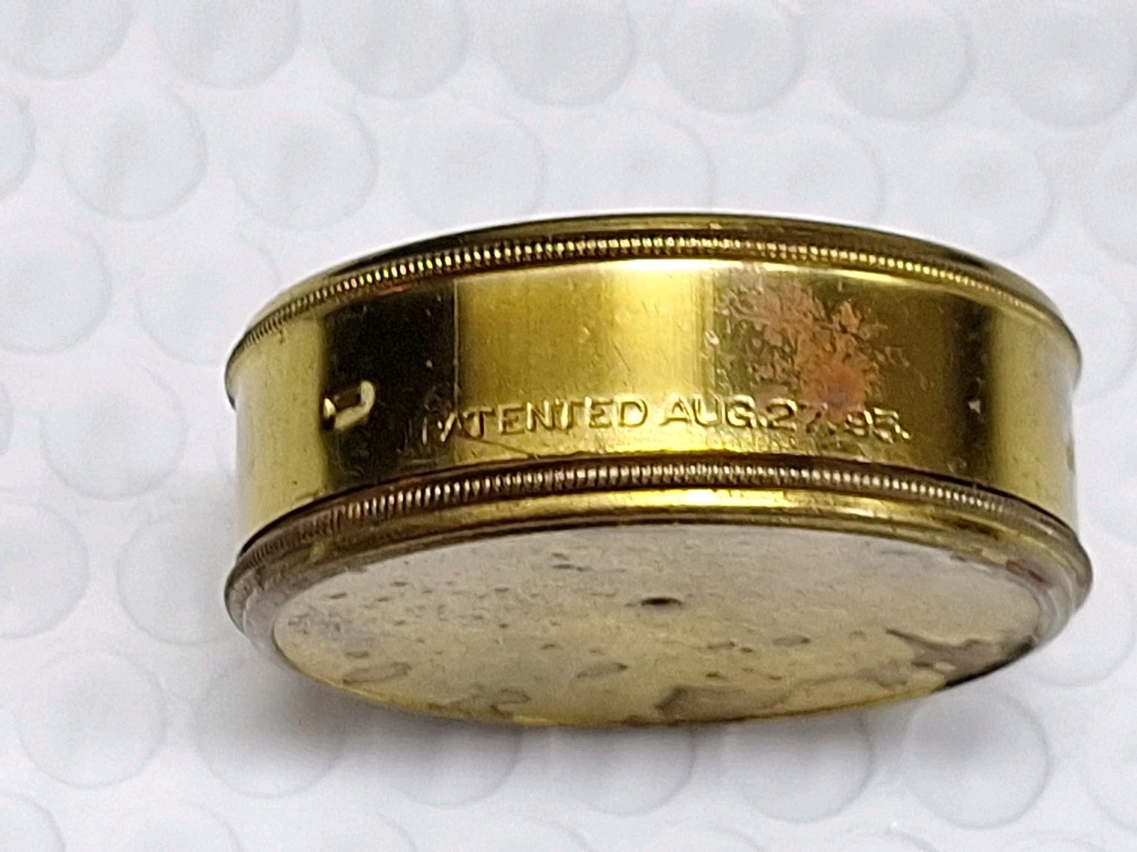 American Waltham Watch Co. Pocket Watch Movement Holder Container Tin 16s EMPTY