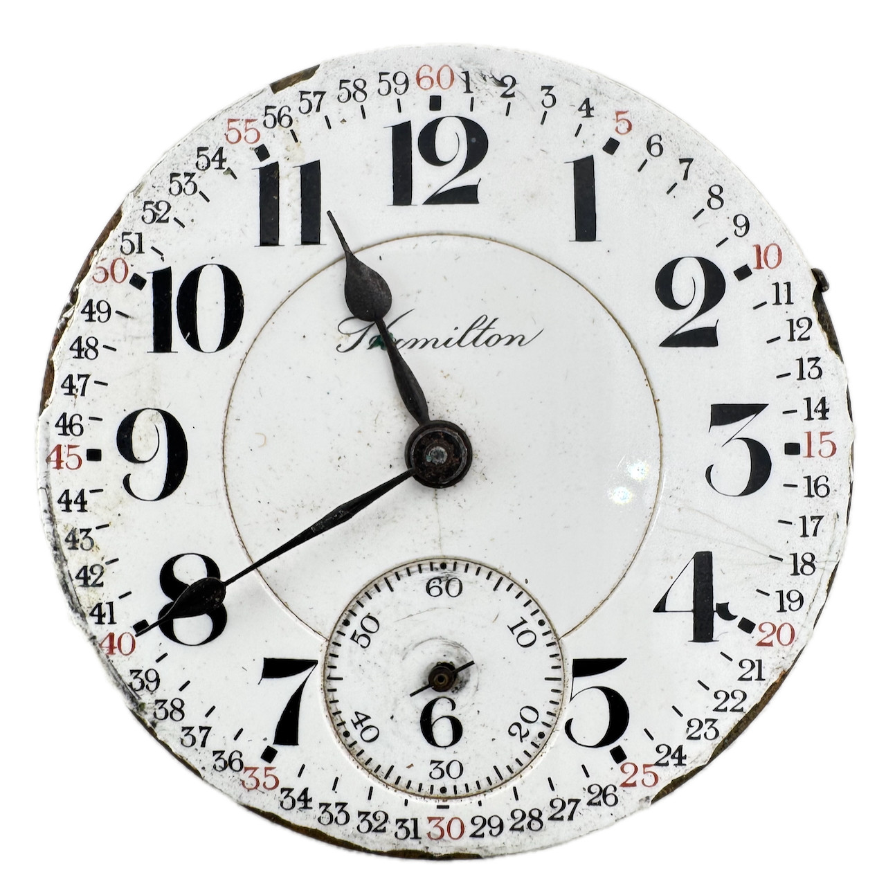 Antique 18s 1915 Hamilton 21j Mechanical Railroad Pocket Watch Movement 940 USA