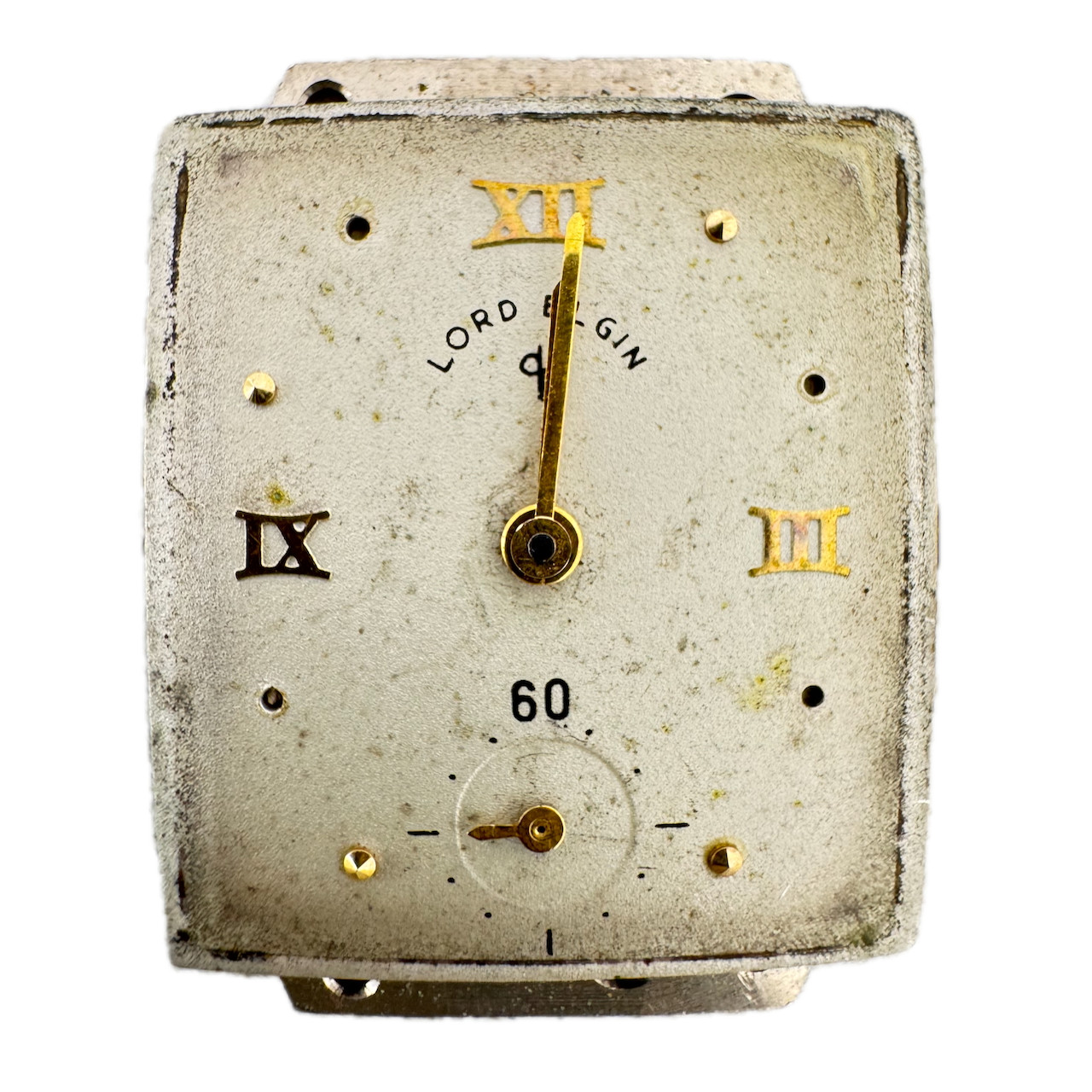 Vintage 19.5mm Lord Elgin 21 Jewel Mechanical Men’s Wristwatch Movement 670 USA