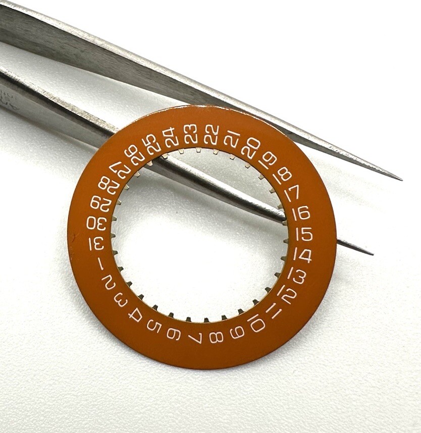 Genuine Movado 84.C5.1896 Series 800 Caliber ETA 251.272 Orange Color Date Disc