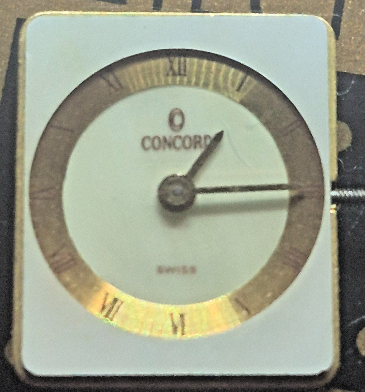 Concord Striking MOP Dial Movement Hands Stem Crown E03.001 Perfect Working Cond