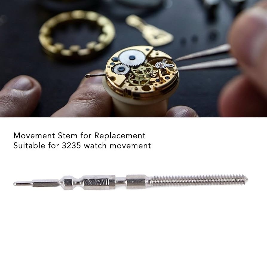 For Rolex Winding Stem for Watch Caliber 3235 3255 3285 3235-201- Length 17mm
