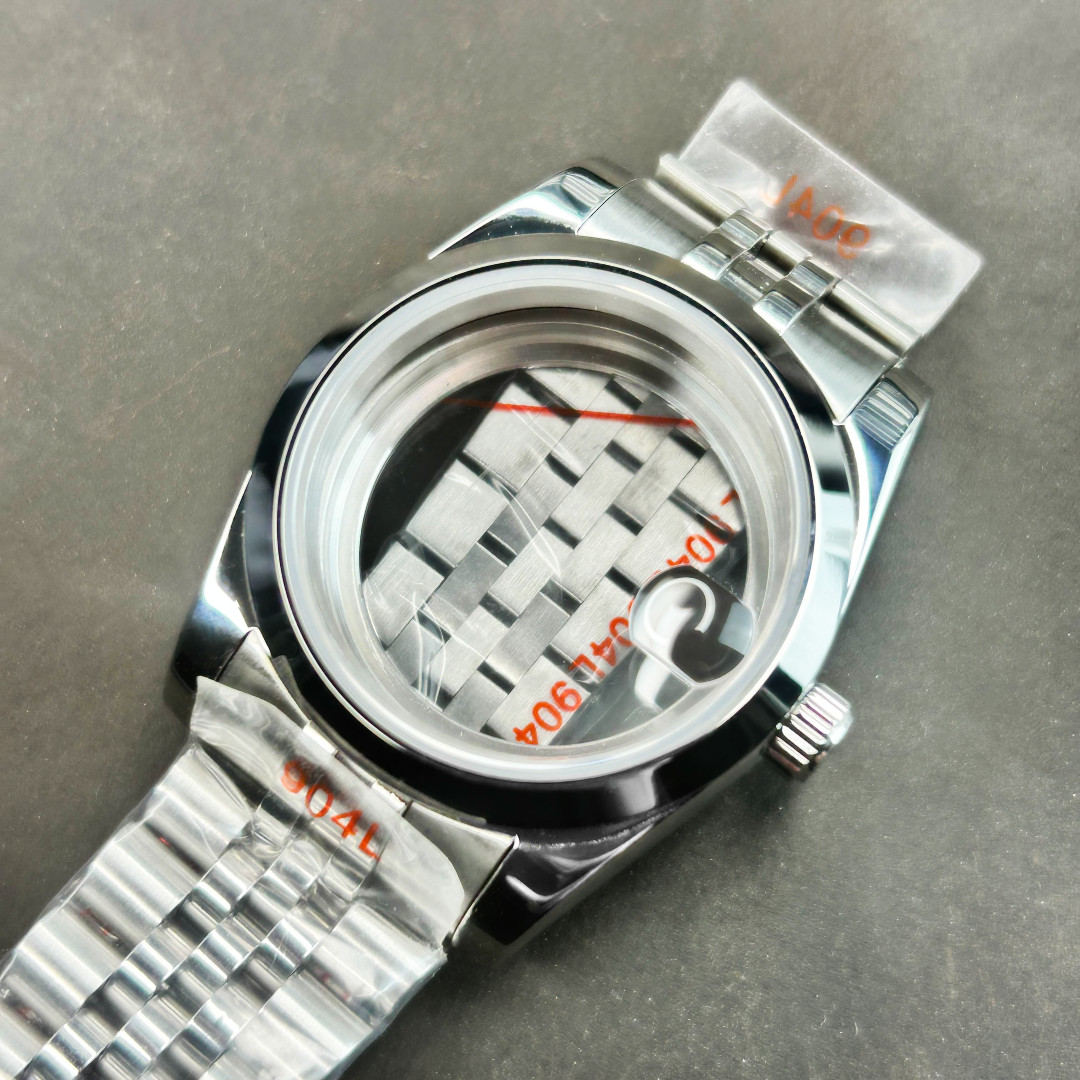 Bracelet Mod For NH35 NH36 Movement+36mm Stainless Steel Polished Watch Case