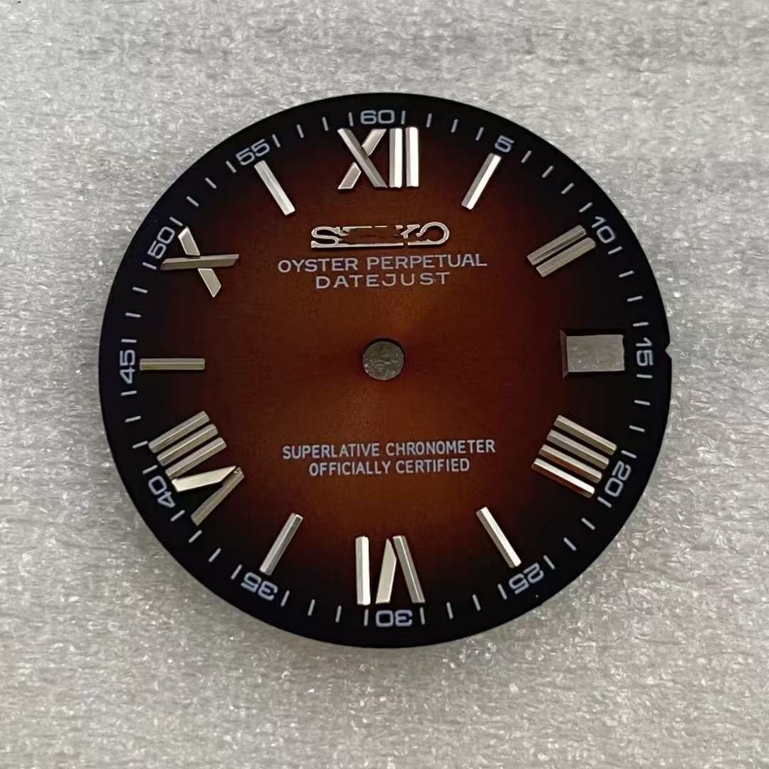 28.5mm NH35 Dial Single Date Dial No Luminous for Mod S Logo Watch Parts