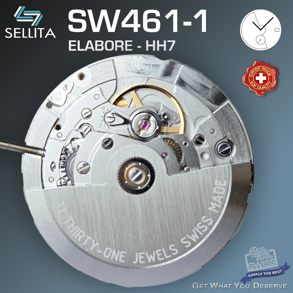 MOVEMENT AUTOMATIC SELLITA SW461-1 HH7, SMALL SECOND 6H
