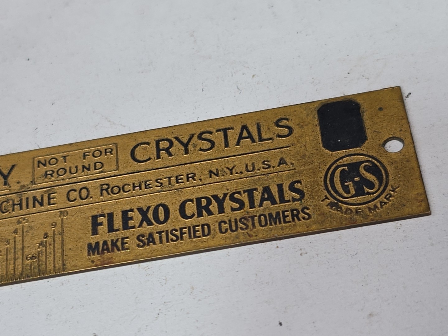 Vintage GERMANOW-SIMON WATCH MAKERS GAUGE FOR G-S FLEXO Not For Round CRYSTALS