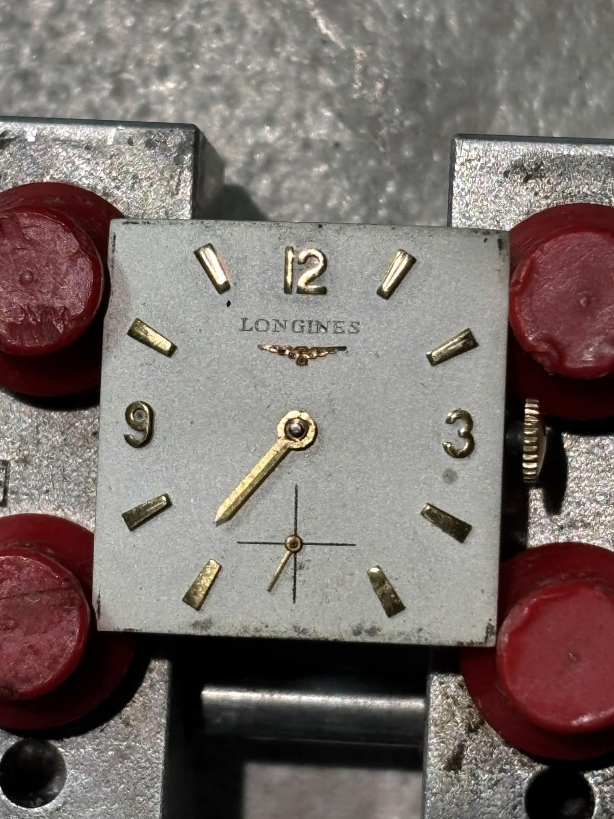 Vintage Longines Caliber 370 17-Jewel Wristwatch Movement Good Balance Parts