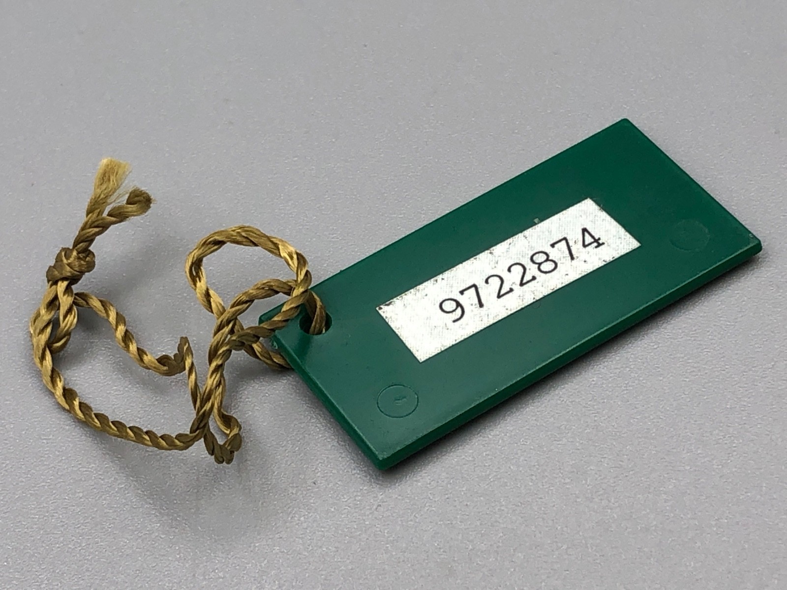 VINTAGE 1980s 80s GENUINE ROLEX PLAIN GREEN HANG TAG AIR KING OYSTER PERPETUAL