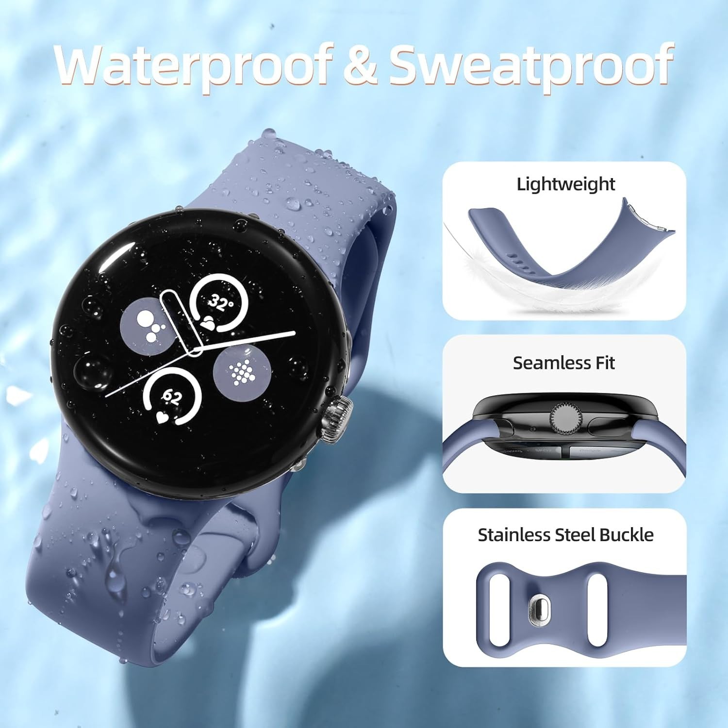 Compatible with Google Pixel Watch 4 Band 41mm 45mm/Google Pixel Watch 3/2/1 …