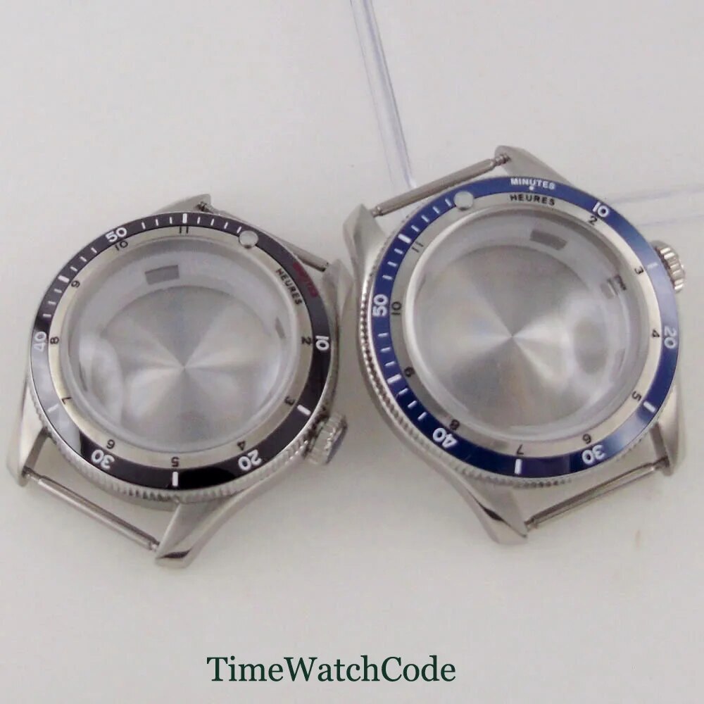 Diving Watch Case for NH35 ETA2824 PT5000 20ATM Double Bow Sapphire Crystal 40mm
