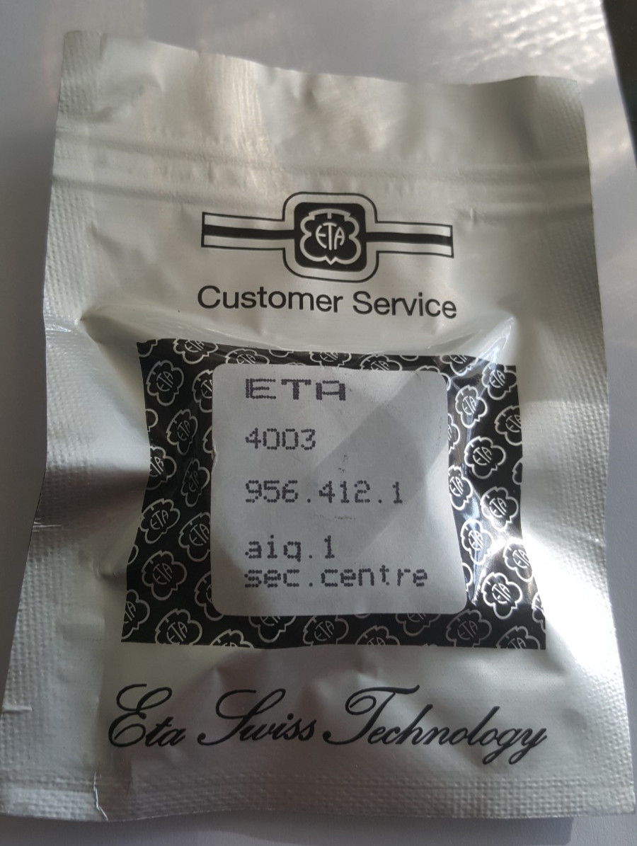 ETA Caliber 956.412 (H1) Hour Wheel Height 1.06mm