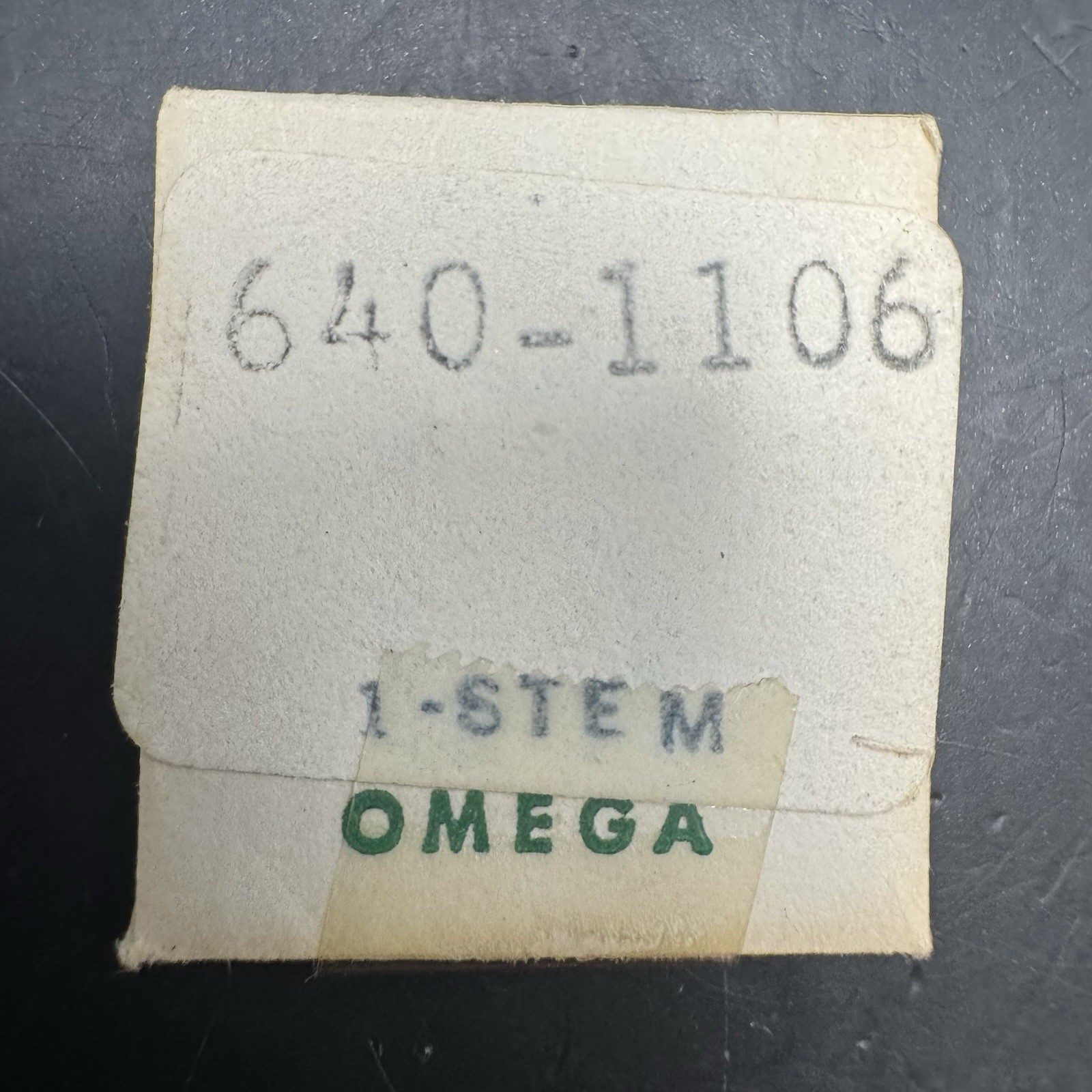 Genuine NOS Omega Winding Stem for Cal. 640 Part No. 1106 Vintage Swiss 640-1106