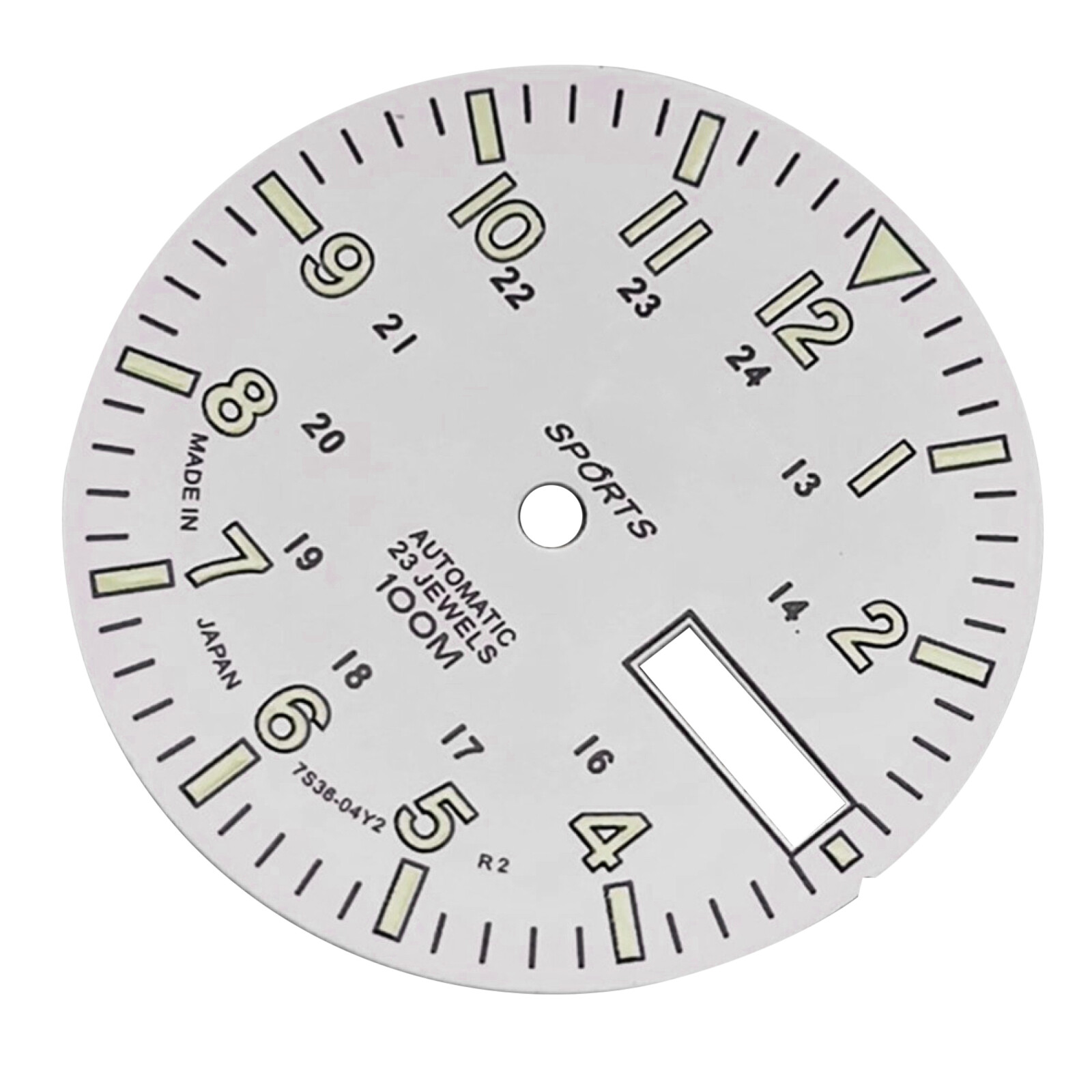 28.5mm C3 Luminous White Watch Dial for NH36A Automatic Mechanical Movement