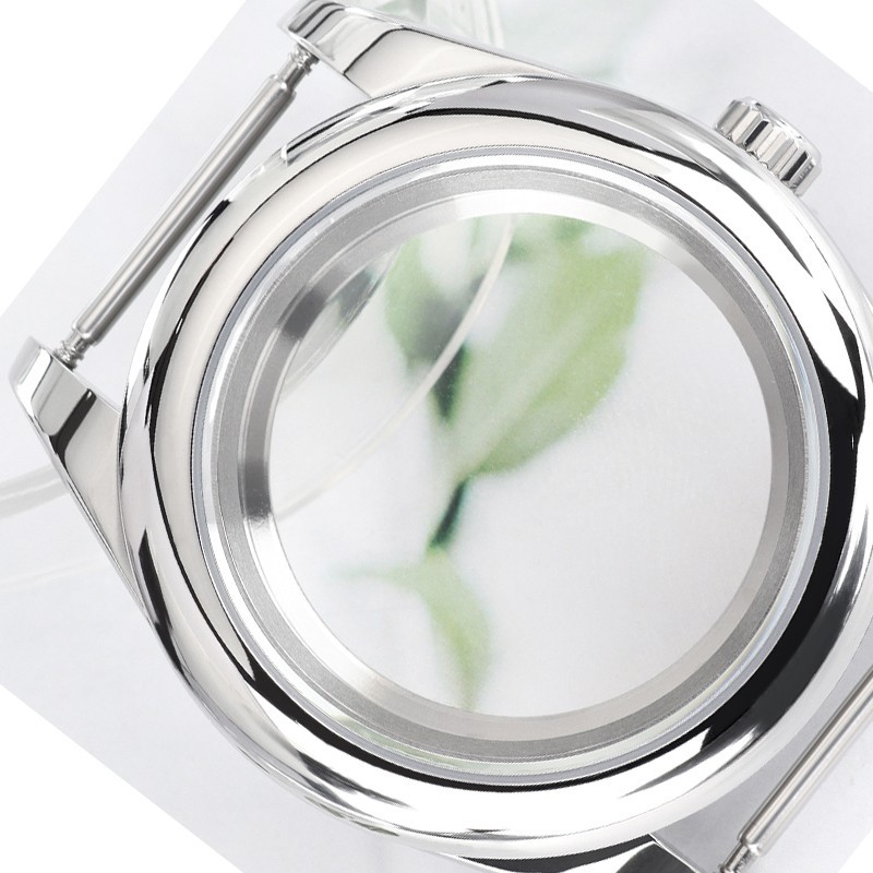 FEIYASHI 39mm Diver Watch Case Retro Silver Oyster Style For Seiko NH35 Movement