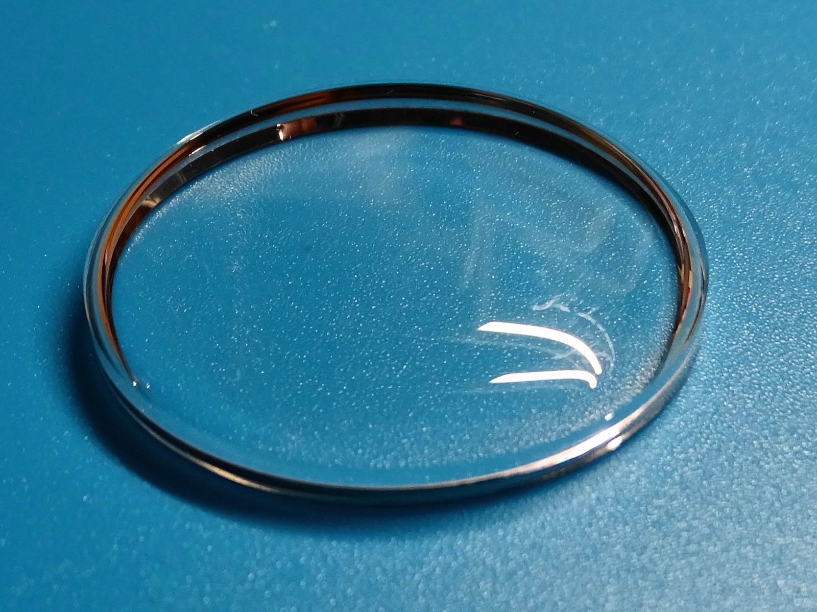Diving Watch Glass Chrome Ring Aquatic Ø 26.2 Mm Height 4.40 Mm.