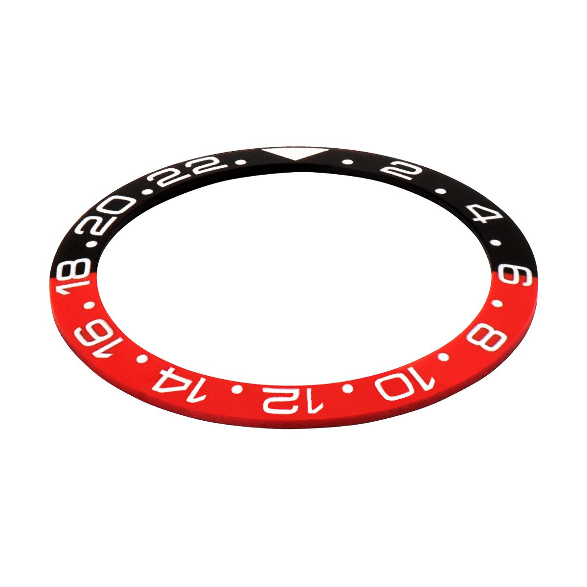BEZEL INSERT CERAMIC FOR ROLEX GMT 116700 116710 116718 116760 BLACK/RED COKE