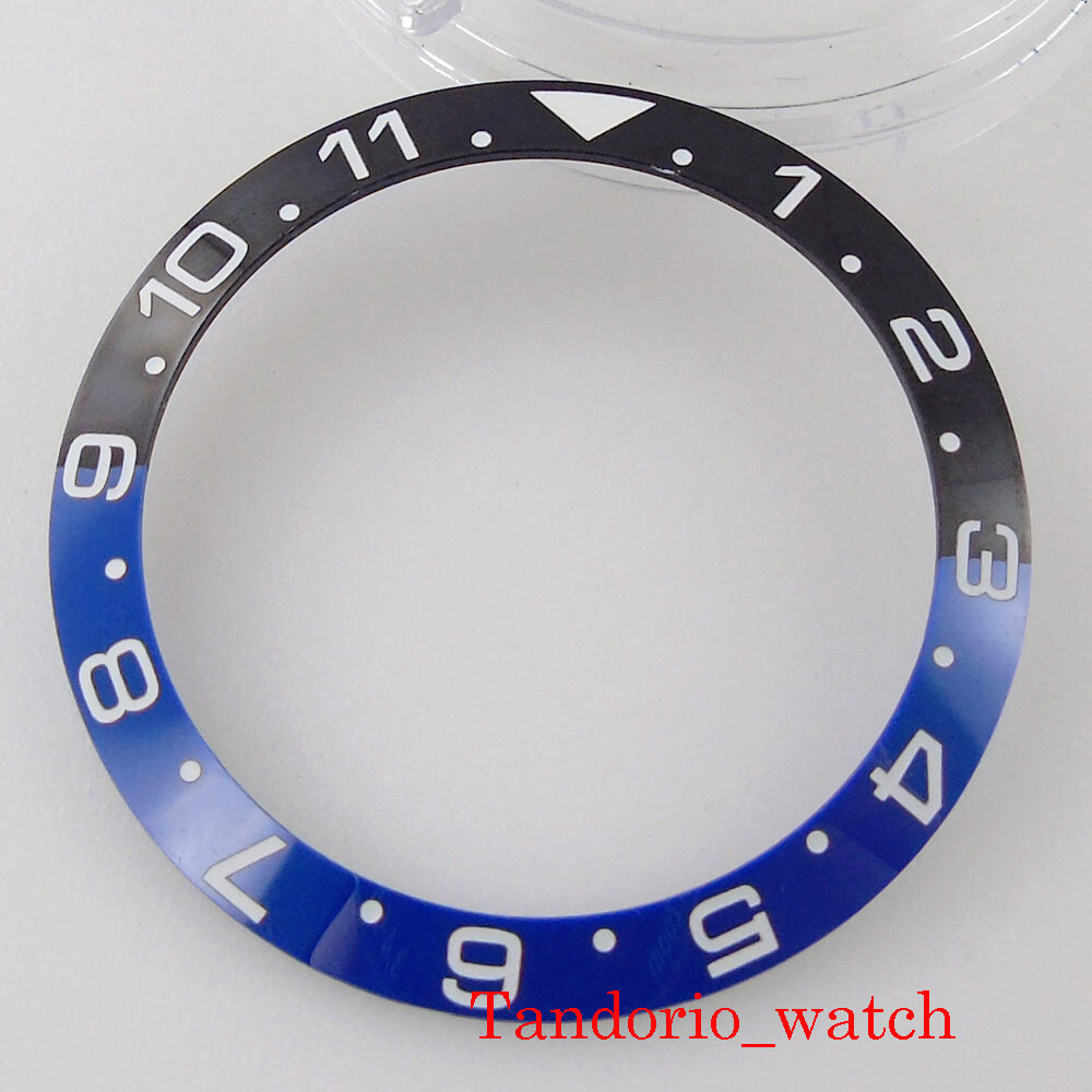 38mm*30.6mm black blue slope Ceramic bezel insert ring for 40mm watch case