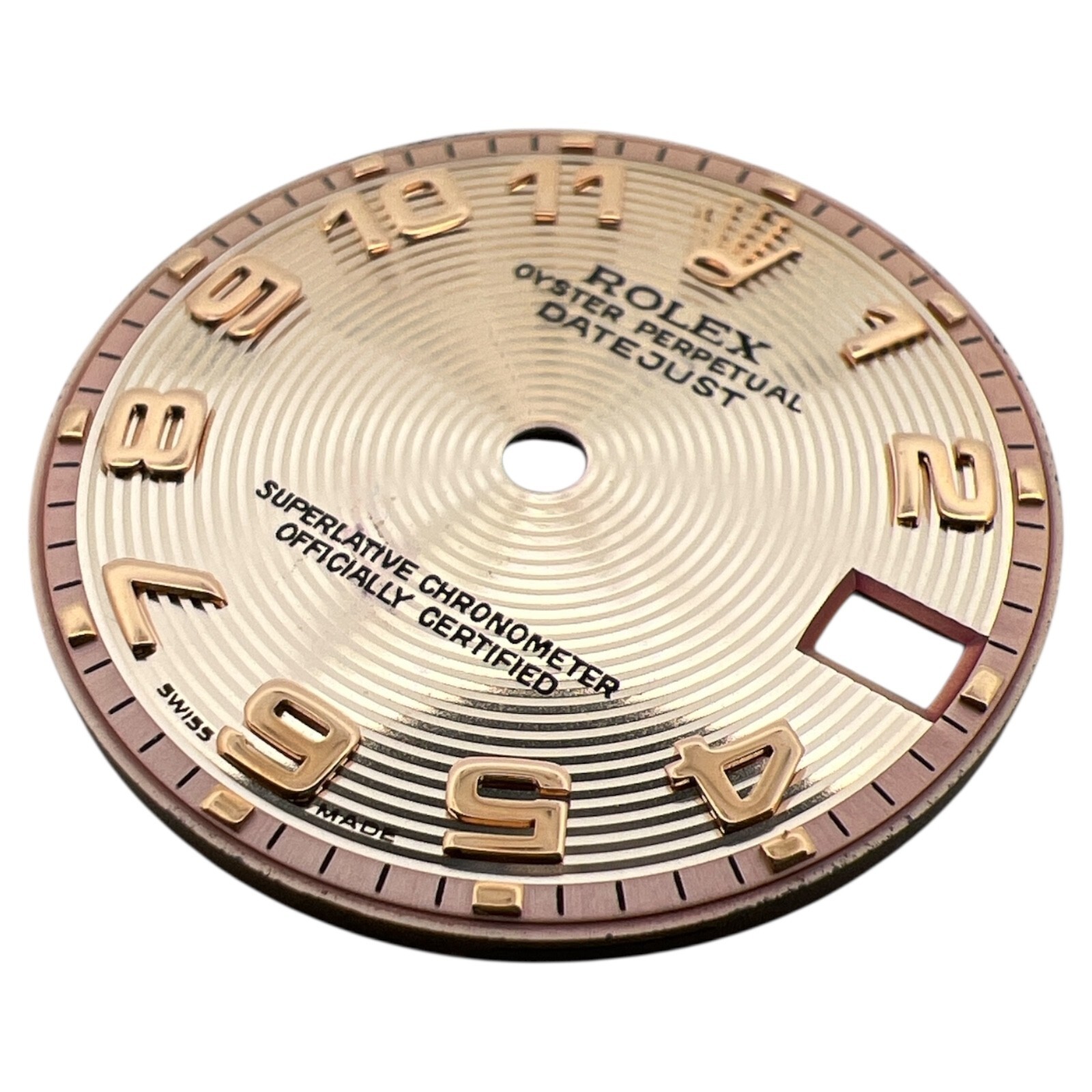 Genuine Rolex Datejust 31mm Concentric Arabic Dial Pink Rose Gold 178274 178275