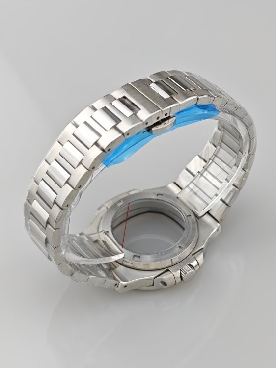 38.5Mm Nautilus Diamond-Set Stainless Watch Case Sapphire Glass for Nh35 Nh36 4R